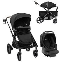 Evenflo Transformer Modular Travel System with LiteMax NXT Infant Car Seat - Black