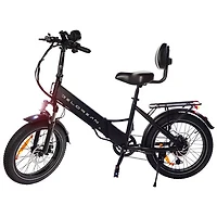 Delorean DM800 Step-Through Electric City Bike (750W Motor / 60km Range / 32km/h Top Speed) - Black
