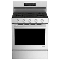 KitchenAid 30" 5.0 Cu. Ft. True Convection 5-Burner Free-Standing Gas Range (KFGS330TPS) - Stainless Steel