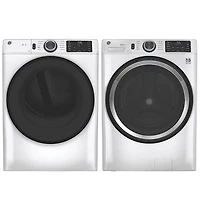 GE 5.5 Cu. Ft. High Efficiency Front Load Washer & 7.8 Cu. Ft. Electric Dryer - White