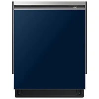 Samsung 24" 42dB Built-In Dishwasher with BESPOKE Dishwasher Door Panel - Navy Steel