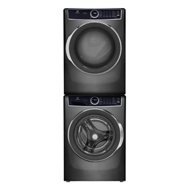 Electrolux 5.2 Cu Ft Front Load Steam Washer & 8 Cu Ft Electric Steam Dryer w/ Stacking Kit