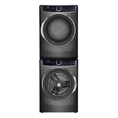 Electrolux 5.2 Cu Ft Front Load Steam Washer & 8 Cu Ft Electric Steam Dryer w/ Stacking Kit