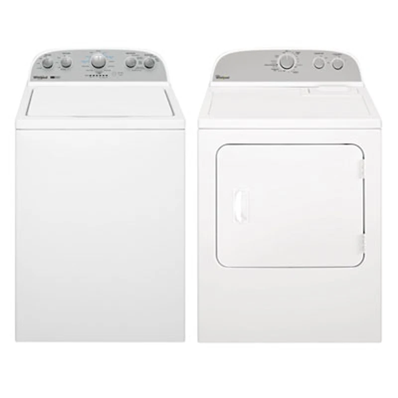 Whirlpool 4.5 Cu. Ft. High Efficiency Top Load Washer & Electric Dryer - White