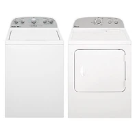 Whirlpool 4.5 Cu. Ft. High Efficiency Top Load Washer & Electric Dryer - White