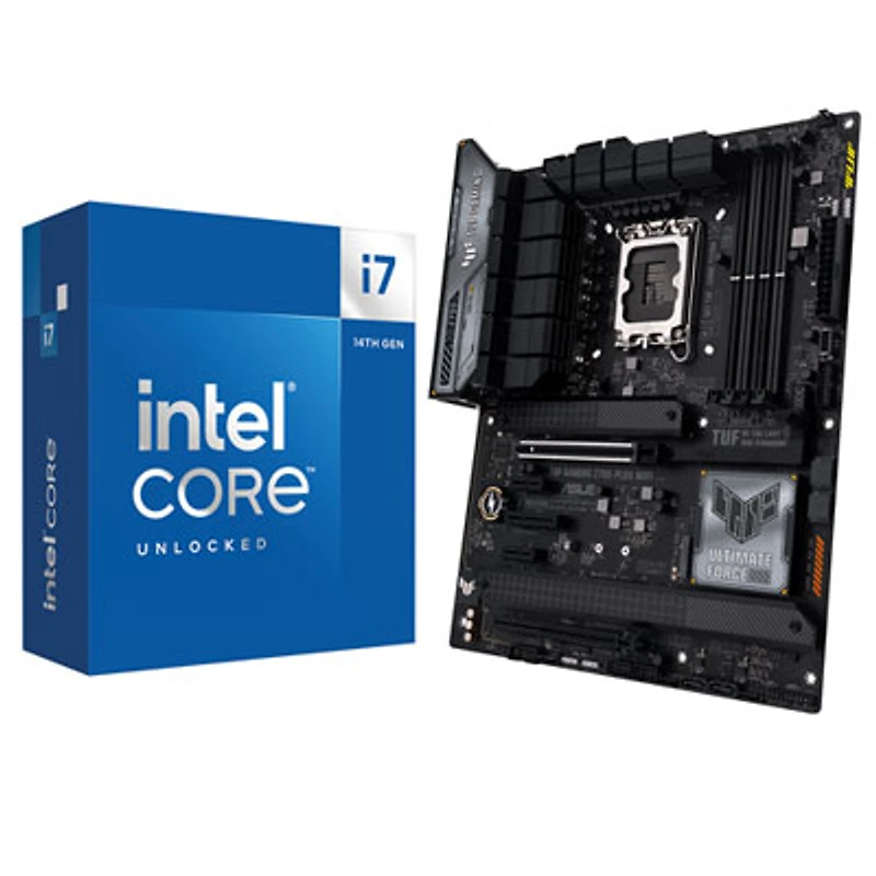Intel Core i7-14700K Processor & ASUS TUF Gaming Z790-Plus WiFi ATX LGA 1700 DDR5 Motherboard