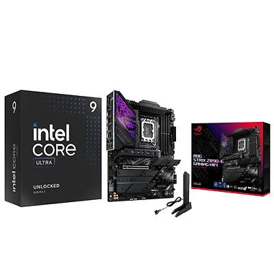 Intel Core Ultra 9-285K 24-Core 4.6GHz Processor w/ASUS ROG Gaming Wi-Fi LGA 1851 ATX DDR5 Intel Motherboard
