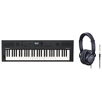 Roland GO:KEYS 5 61-Key Music Creation Keyboard & RH-5 On-Ear Monitor Headphones - Graphite