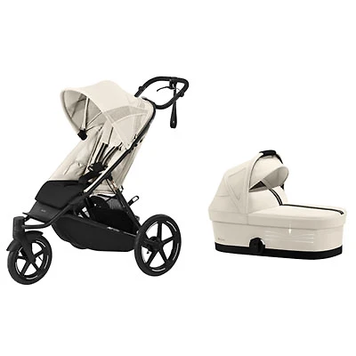 Cybex AVI Spin Jogging Stroller with Avi Spin Cot S Cot - Seashell Beige