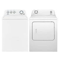Amana 4.4 Cu. Ft. High Efficiency Impeller Top Load Washer & 6.5 Cu. Ft. Electric Dryer - White