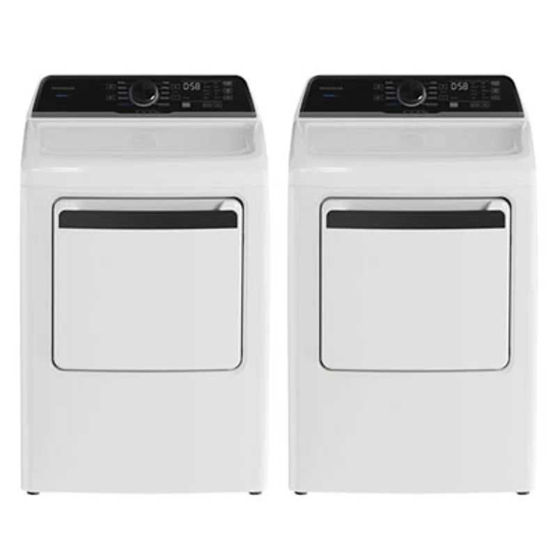 Frigidaire 5.1 Cu. Ft. High Efficiency Top Load Washer & 7.0 Cu. Ft. Electric Dryer - White
