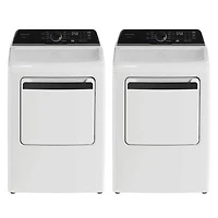 Frigidaire 5.1 Cu. Ft. High Efficiency Top Load Washer & 7.0 Cu. Ft. Electric Dryer - White