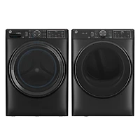 GE 5.8 Cu. Ft. Front Load Steam Washer & 7.8 Cu. Ft. Electric Steam Dryer - Carbon Graphite