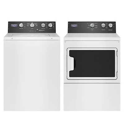 Maytag 4.0 Cu. Ft. High Efficiency Top Load Washer & 7.4 Cu. Ft. Electric Dryer - White