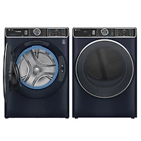 GE Profile 6.1 Cu. Ft. Front Load Steam Washer & 7.8 Cu. Ft. Electric Steam Dryer - Sapphire Blue