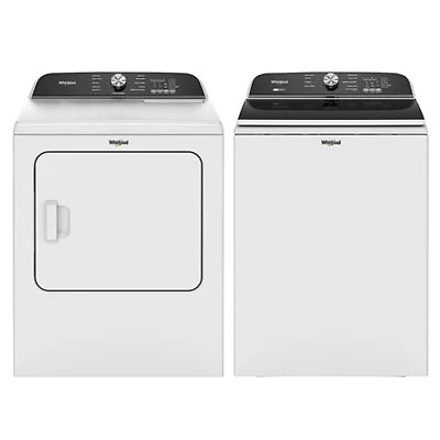 Whirlpool 6.1 Cu. Ft. 2-in-1 High Efficiency Top Load Washer & 7.0 Cu. Ft. Electric Dryer