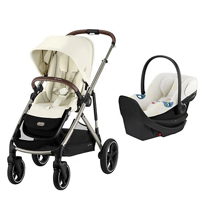 Cybex Gazelle S 2 Convertible Stroller with Aton G Swivel Rear-facing Infant Car Seat