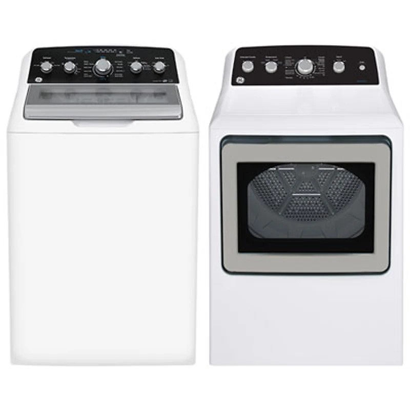 GE 4.9 Cu. Ft. Top Load Washer & 7.2 Cu. Ft. Electric Dryer