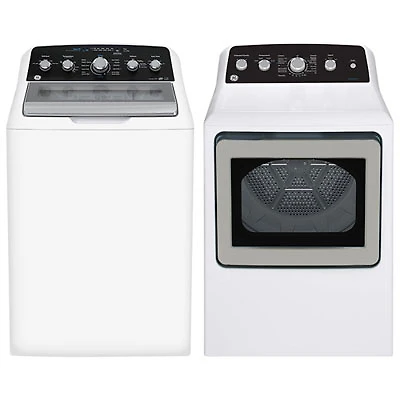 GE 4.9 Cu. Ft. Top Load Washer & 7.2 Cu. Ft. Electric Dryer