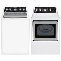 GE 4.9 Cu. Ft. Top Load Washer & 7.2 Cu. Ft. Gas Dryer7.2 Cu. Ft. Gas Dryer - White
