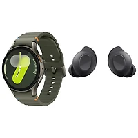 Samsung Galaxy Watch7 44mm Bluetooth Smartwatch & Buds FE In-Ear Noise Cancelling True Wireless Earbuds -Green/Graphite