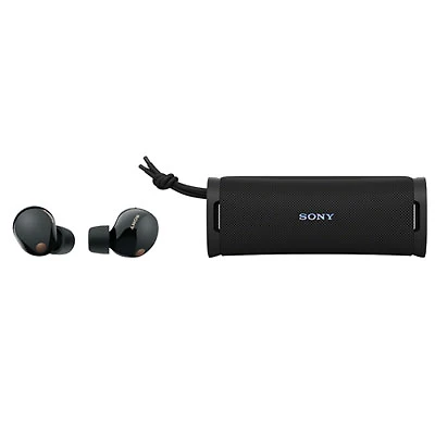 Sony WF1000XM5 In-Ear Noise Cancelling True Wireless Earbuds & ULT FIELD 1 Waterproof Bluetooth Speaker