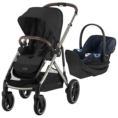 Cybex e-Gazelle S Electric Convertible Stroller with Aton G Swivel Rear - Facing Infant Car Seat