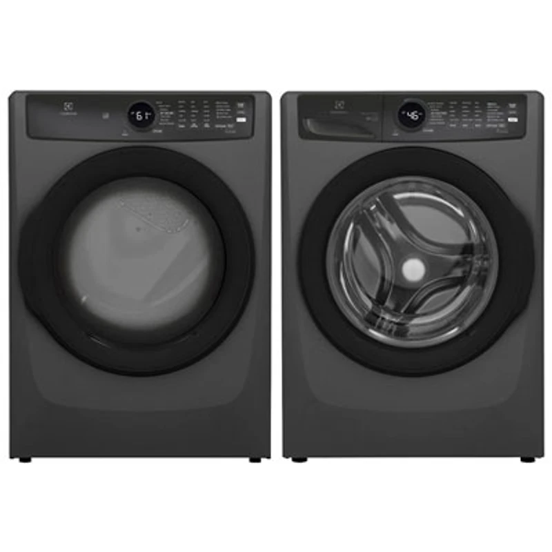Electrolux 5.2 Cu. Ft. High Efficiency Steam Washer & 8.0 Cu. Ft. Gas Steam Dryer n - Titanium