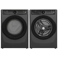 Electrolux 5.2 Cu. Ft. High Efficiency Steam Washer & 8.0 Cu. Ft. Gas Steam Dryer n - Titanium