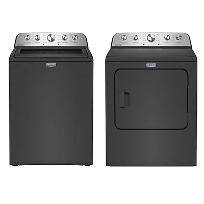Maytag Cu. Ft. High Efficiency Top Load Washer & Pet Pro 7.0 Cu. Ft. Electric Steam Dryer