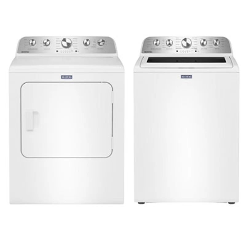 Maytag 5.5 Cu. Ft. High Efficiency Top Load Washer & Pet Pro 7.0 Cu. Ft. Gas Steam Dryer