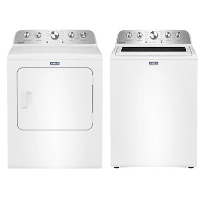Maytag 5.5 Cu. Ft. High Efficiency Top Load Washer & Pet Pro 7.0 Cu. Ft. Gas Steam Dryer