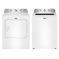 Maytag 5.5 Cu. Ft. High Efficiency Top Load Washer & Pet Pro 7.0 Cu. Ft. Gas Steam Dryer
