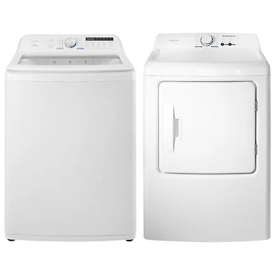 Insignia 4.7 Cu. Ft. High Efficiency Top Load Washer & Electric Dryer