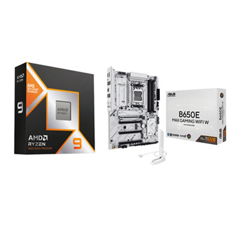 AMD Ryzen 9 9950X3D 16-Core AM5 Processor & ASUS B650E MAX Gaming Wi-Fi AMD AM5 DDR5 Motherboard