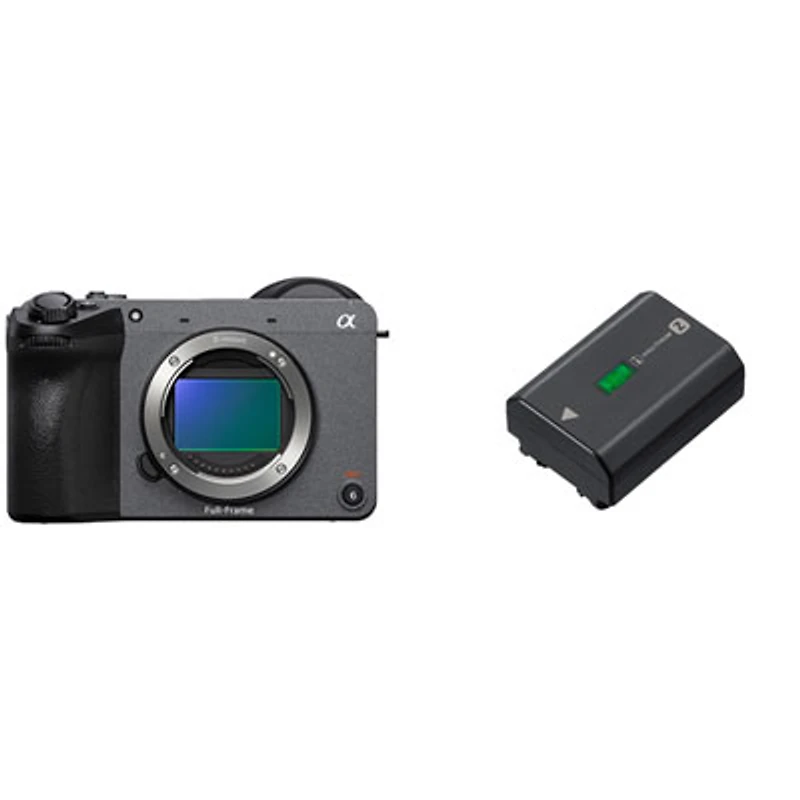 Sony Cinema Line FX2 Full-Frame Mirrorless Camera (Body Only) with Lithium-Ion Rechargeable Camera Battery