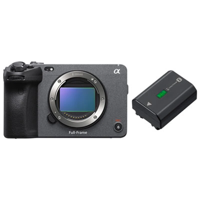 Sony Alpha FX3 Cinema Line Full-Frame Mirrorless Camera (Body) with Lithium-Ion Rechargeable Camera Battery