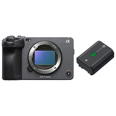 Sony Alpha FX3 Cinema Line Full-Frame Mirrorless Camera (Body) with Lithium-Ion Rechargeable Camera Battery