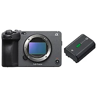 Sony Alpha FX3 Cinema Line Full-Frame Mirrorless Camera (Body) with Lithium-Ion Rechargeable Camera Battery