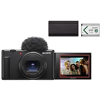 Sony ZV-1 II Content Creator Vlogger Camera with 18-50mm Lens & Lithium-Ion Rechargeable Battery