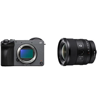 Sony Cinema Line FX2 Full-Frame Mirrorless Camera (Body Only) w/ E-Mount Full-Frame FE 20mm f/1.8 Vlogger Prime G Lens