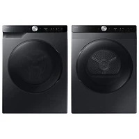 Samsung 2.9 Cu. Ft. High Efficiency Front Load Steam Washer & 4.0 Cu. Ft. Electric Dryer - Black