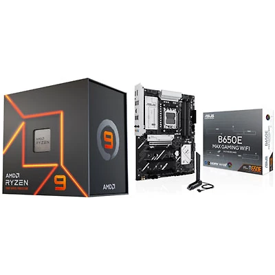 AMD Ryzen 9 7900X 12-Core 4.7GHz AM5 Processor & ASUS B650E MAX Gaming Wi-Fi AMD AM5 DDR5 Motherboard