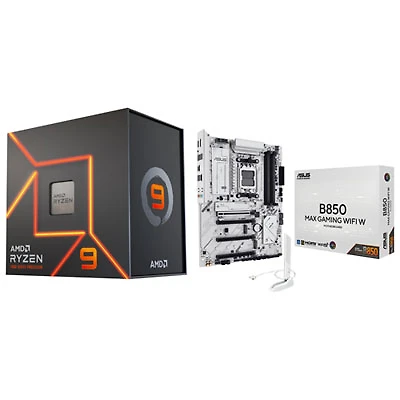 AMD Ryzen 9 7900X 12-Core 4.7GHz AM5 Processor & ASUS B850 Max Gaming WiFi W ATX AM5 Motherboard