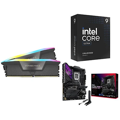 Corsair Vengeance RGB 64GB DDR5 6000MHz Desktop Memory w/ ASUS ROG MAXIMUS Motherboard & Intel Core Ultra 9-285K Processor