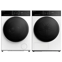 Electrolux 3.1 Cu. Ft. Front Load Steam Washer & 4.4 Cu. Ft. Compact Heat Pump Electric Dryer - White