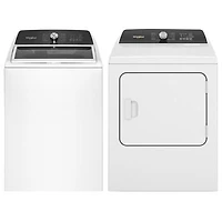 Whirlpool 5.3 Cu. Ft. High Efficiency Top Load Washer & 7.0 Cu. Ft. Electric Dryer - White