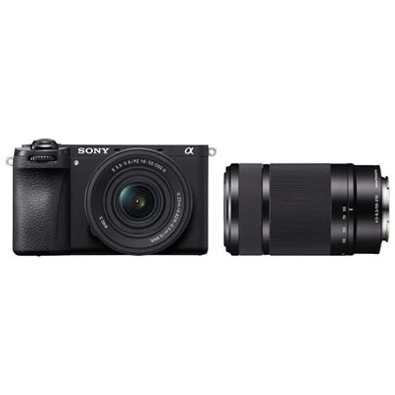 Sony Alpha 6700 APS-C Interchangeable Lens Mirrorless Camera w/ 16-50mm Kit & 55-210mm f/4.5-6.3 OSS 3.8x Telephoto Zoom Lens