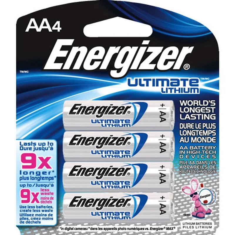 Energizer AA 1.5V Lithium 4-Pack