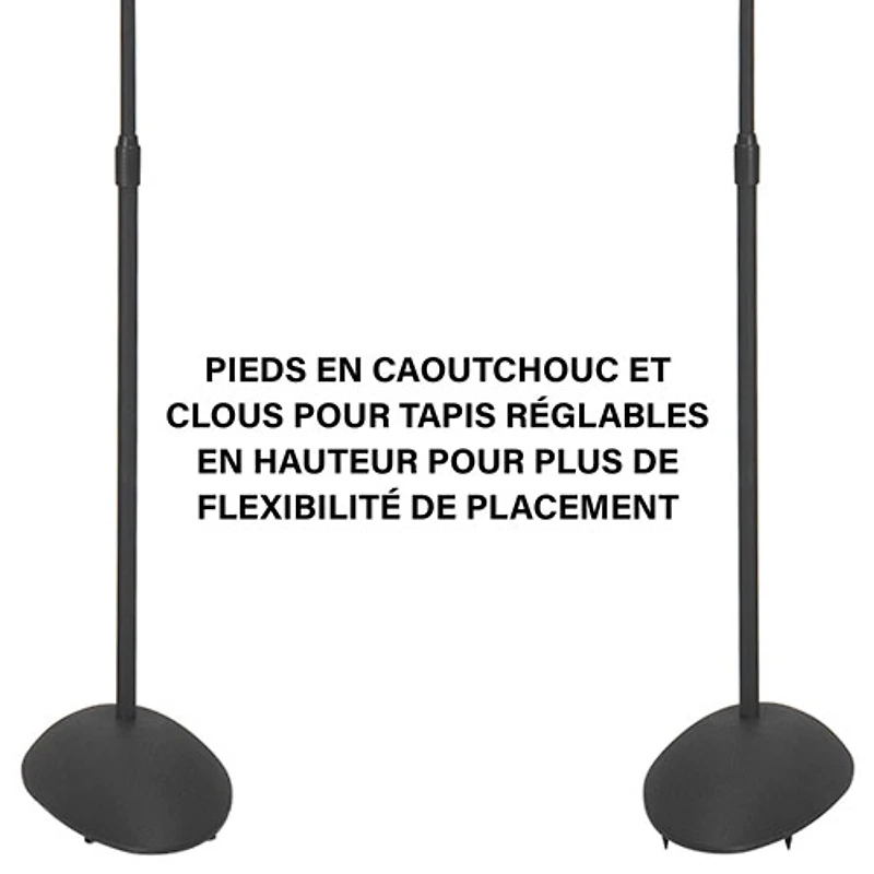 Support de haut-parleur ajustable de Sanus (HTB3b-03)